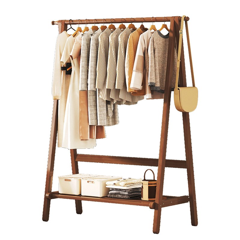 挂衣架落地卧室客厅家用简易阳台晾衣架挂衣服架子收纳置物衣帽架