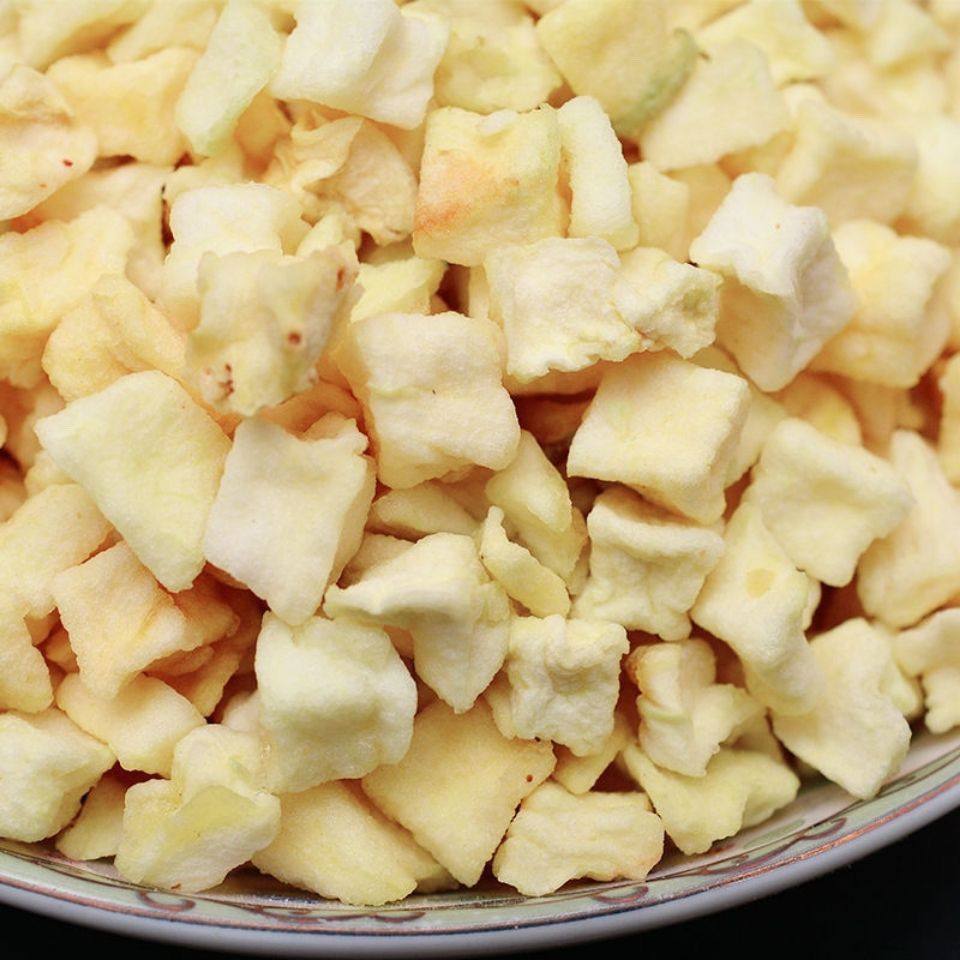 苹果冻干丁干苹果脆粒脱水网红批发袋装即食泡水无添加健康零食