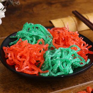 青红丝果脯月饼食用 八宝饭炸糖糕糕点老式红绿丝苏式绿豆汤材料