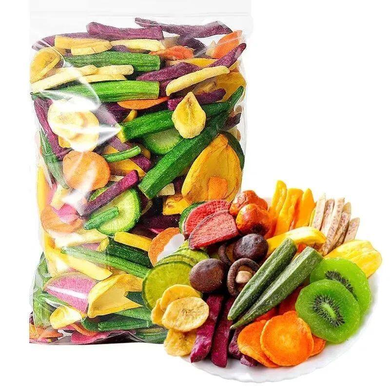 综合果蔬脆片蔬菜干水果干非冻干草莓脆混合装袋装香菇秋葵干即食