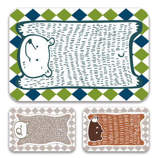 卫生间地垫门口吸水 可爱卡通简约插画盥洗室洗漱间软硅藻泥地垫