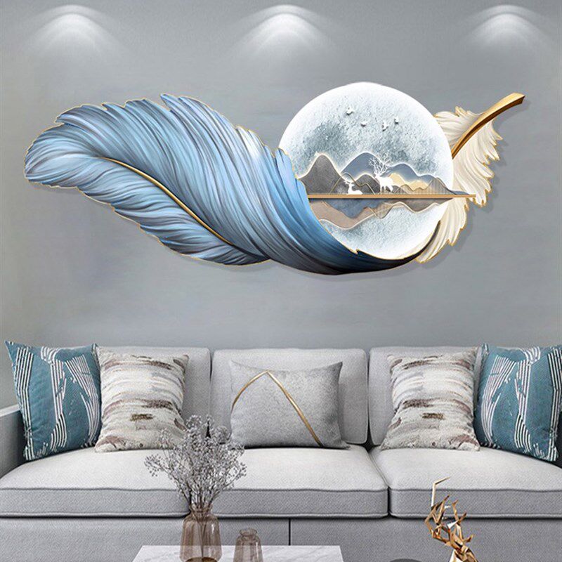 2023年新款客厅装饰画LED氛围灯画沙发背景墙挂画玄关卧室床头画