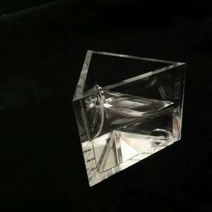 空心三棱镜光学折射装液体大学物理分光实验器材等边中空棱镜加工