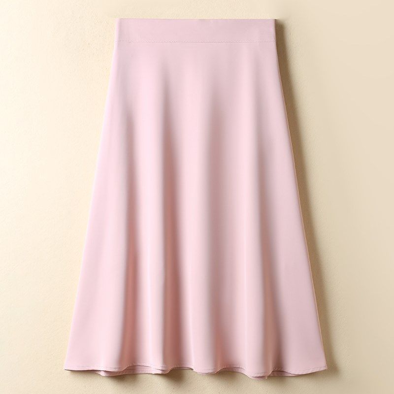 白色西装半身裙女2024薄款夏季新款时尚气质高腰休闲裙A字百褶裙