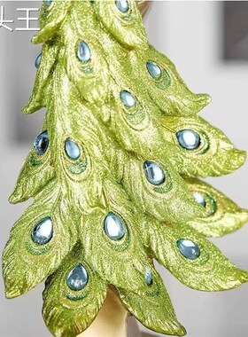 欧式创意孔雀摆件装饰品酒柜展示架家居玄关酒店大堂节日礼品礼物