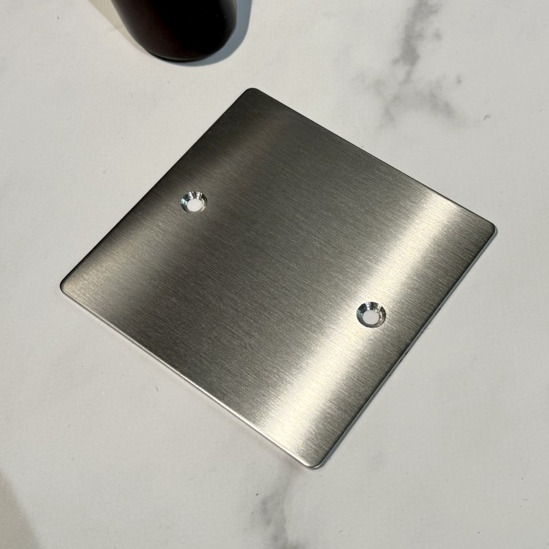 空白面板带出线孔遮丑挡盲板补洞装饰不锈钢86型开关插座穿线盖板