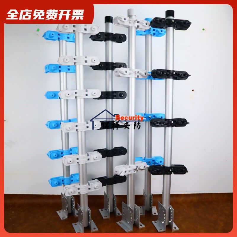 高压脉冲电子围栏铝合金终端中间承力杆整套防盗电网系统全套配件