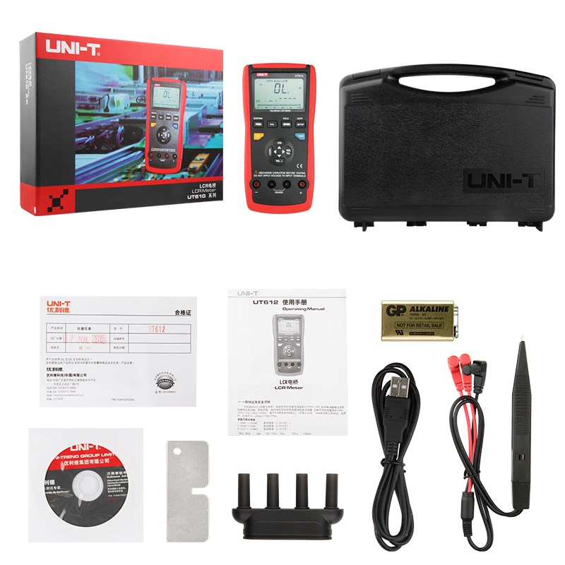 仪优利德UT611手持式LCR数字电桥测试仪 电桥表 电容电感表 UT612