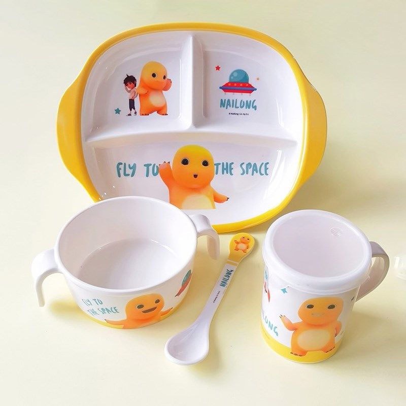 奶龙餐具五和儿童餐盘婴儿吃饭专用碗宝宝碗防摔防烫卡通喝水杯子,婴童用品,儿童餐具,淘宝优惠券,粉丝福利购,淘宝优惠卷