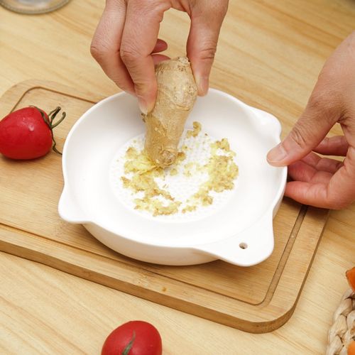 【大号】陶瓷磨姜研磨器手动蓉磨泥器压汁蒜泥姜撞奶擦姜末汁神器
