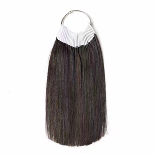 发条美发真发发束发片染色测试发片理发学员专用染发练习毛条色板