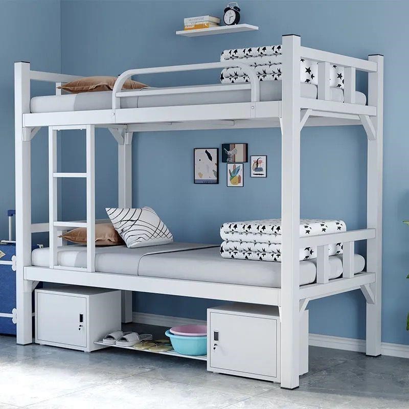 上下铺铁架床双层床铁艺床双人宿舍床上下床铁床学生高低床架子床