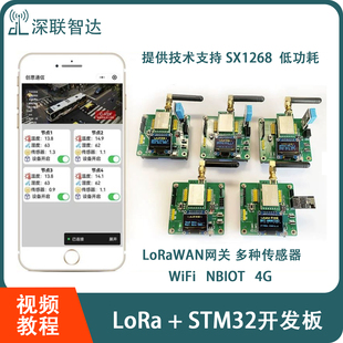 STM32开发板 LoRa网关433M远距离SX1268射频模块 LORAWAN物联网