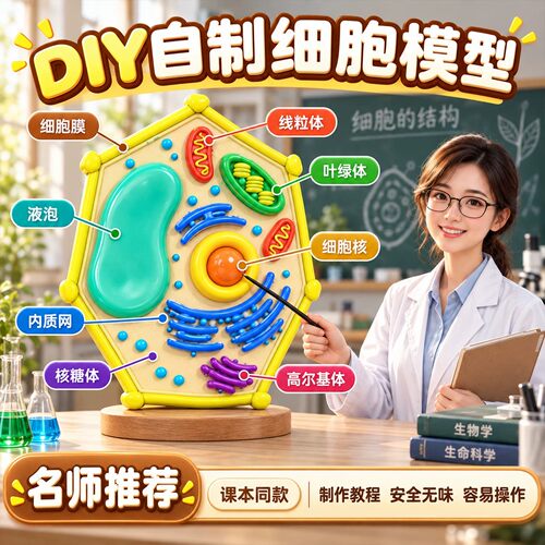 动植物细胞模型自制diy材料包