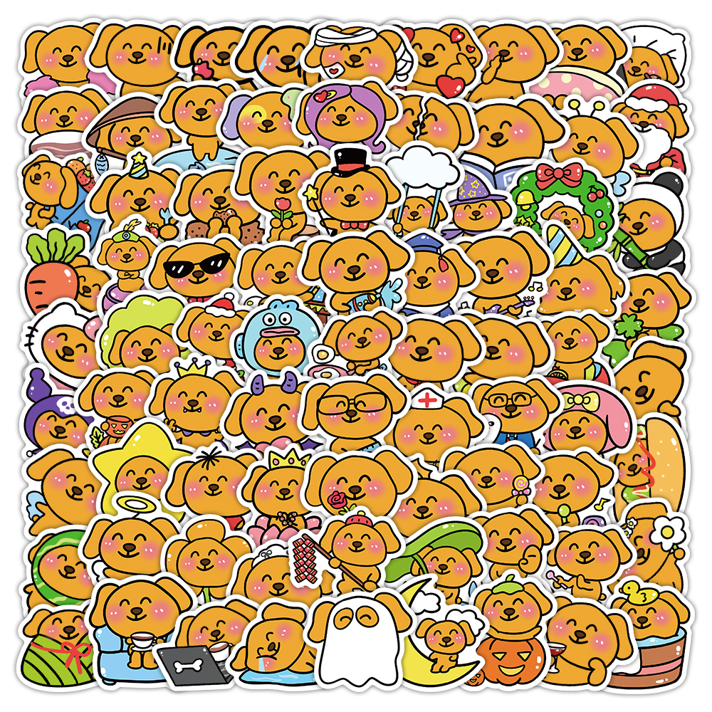 254张大笨狗防水手账贴纸