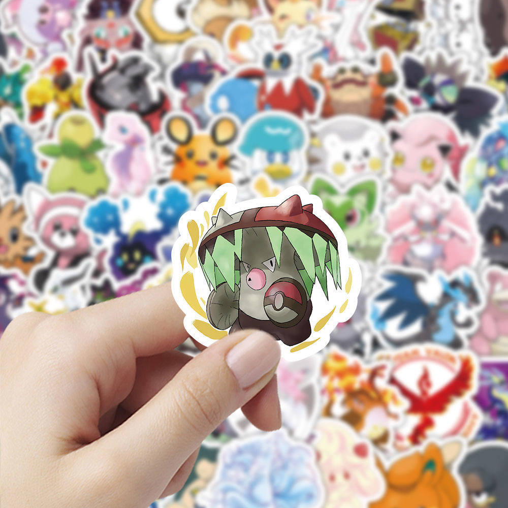 宠物小精灵卡通贴纸可爱宝可梦神奇宝贝皮卡丘笔记本手账DIY贴画