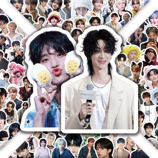 300张Seventeen男团高颜值ins风韩系明星手机装饰手账diy桌面贴画