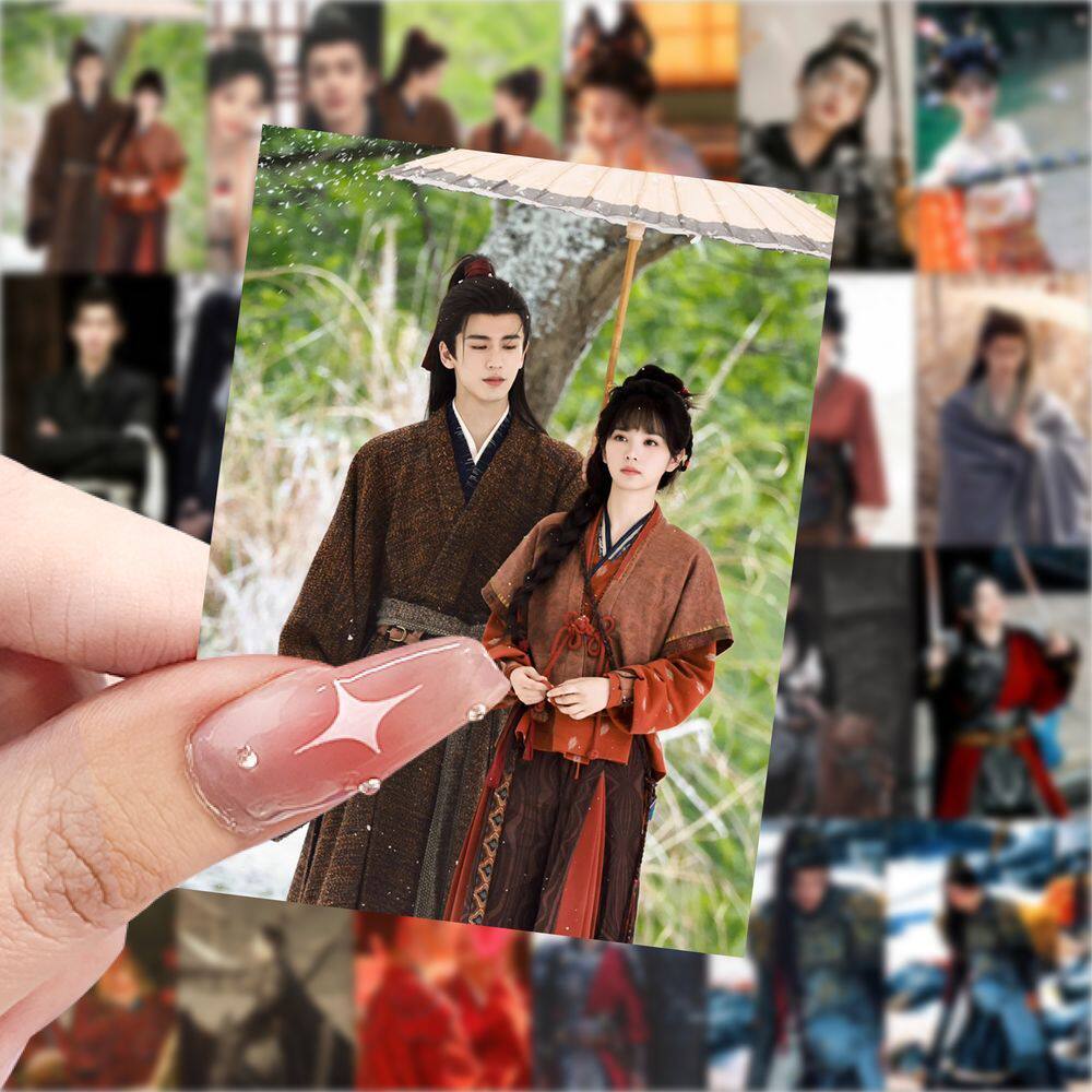 爆款逐玉壁纸贴纸创意人物明星高颜值贴纸装饰手机行李箱防水贴画