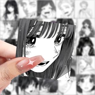 236贴薰香花朵凛然绽放漫画头像贴纸卡通二次元 饰贴画防水 手账装