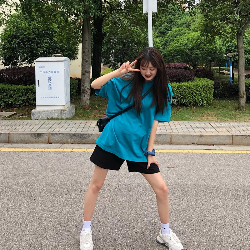 黑色高腰休闲短裤女夏季薄款大码胖mm宽松显瘦小个子X阔腿五分裤