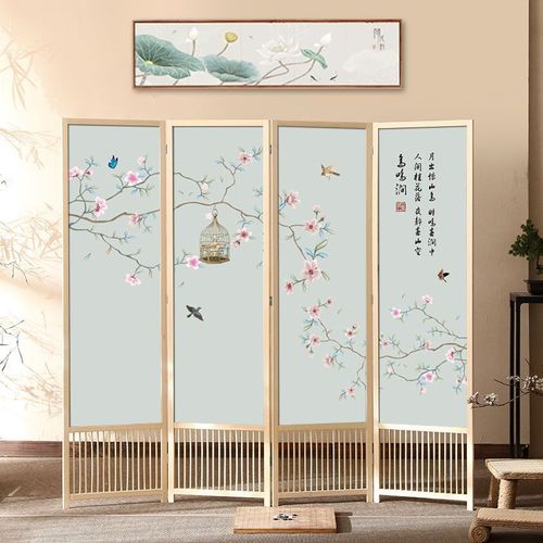 实木屏风隔断玄关现代简约可移动折叠家用酒店餐客厅书房中式简易