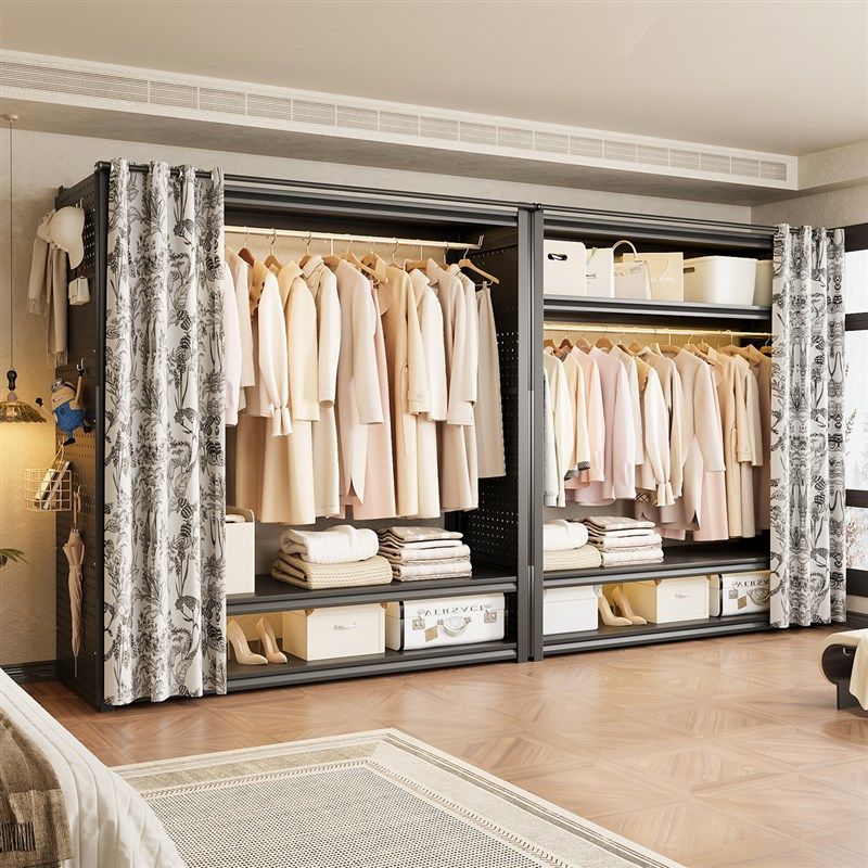 挂衣架落地卧室衣帽架置物架洞洞板货架衣柜开放式衣帽间架子组装,住宅家具,衣帽架,淘宝优惠券,粉丝福利购,淘宝优惠卷