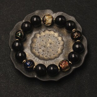 【五行】香灰琉璃木患子手串男无患子鬼见愁手持十五颗佛珠念珠女