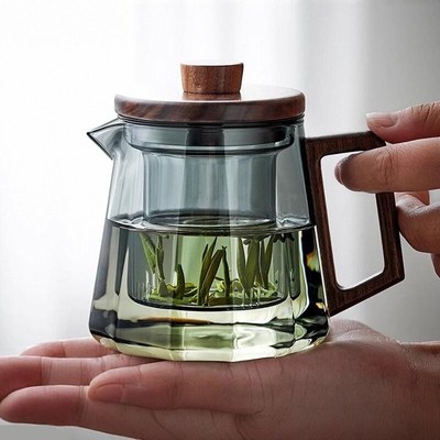 高档玻璃泡茶壶茶水分离茶杯耐高温加厚茶具家用水壶单壶煮茶壶器