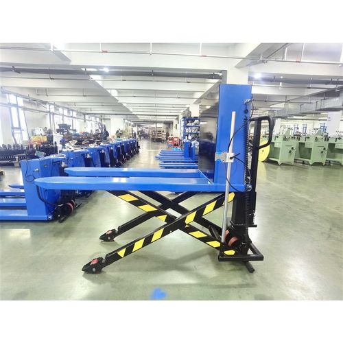 电动液压高升程搬运车升高剪叉式推车高起升液压升降车叉车堆高车