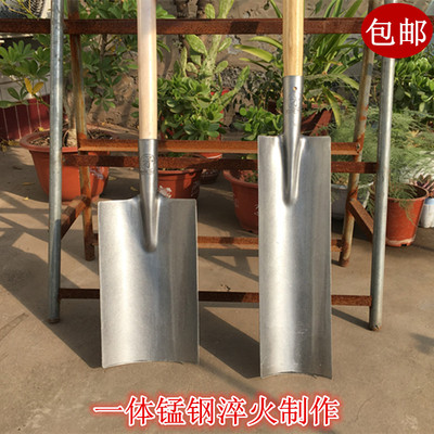 铁锹全钢加长半圆农用铁铲子工具锨挖土挖沟挖树锹铲挖山药专用铲