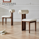 餐桌椅子家用客厅实木椅子靠背餐椅小户型餐椅极简餐椅设计师椅子