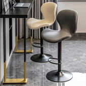 吧台椅简约家用可升降靠背收银柜台凳子旋转酒吧椅前台岛台高脚椅