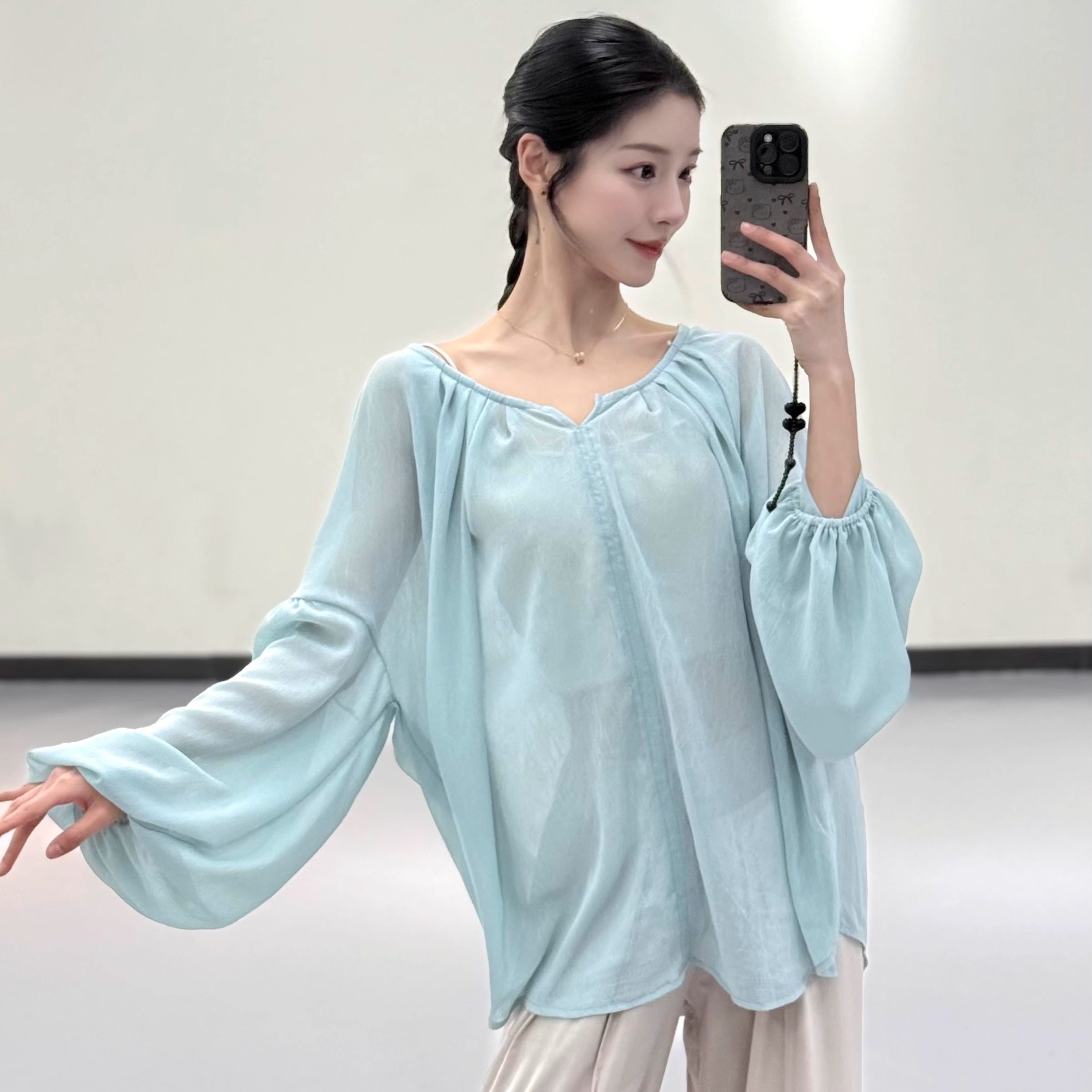 现代舞练功服女春季新款