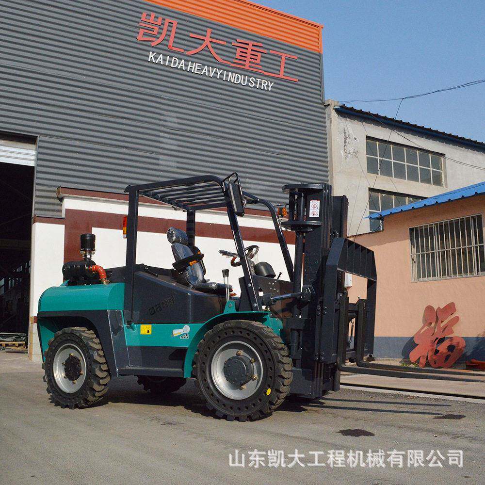 升降液压装卸一体式柴油工地叉车工地建筑四驱液压3吨柴油叉车