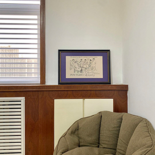 欧式重工油画框落地装饰画毕加索手稿壁画艺术大师大幅手绘画