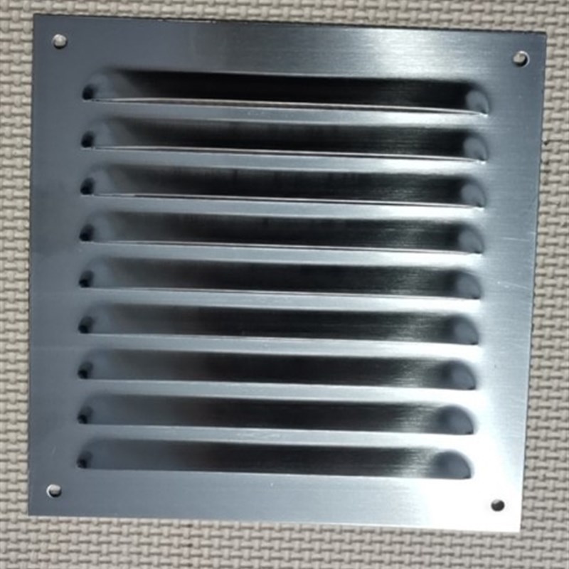 不锈钢百叶窗通风口外墙防雨风罩排风口房车厕所散热格栅冲孔盖板