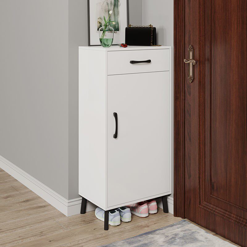 家用门口外长555cm现代收纳白色鞋柜入户型窄高大容量鞋架