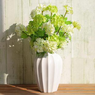 北欧创意花瓶陶瓷束口条纹现代简约摆件装饰品家居花瓶水培摆件