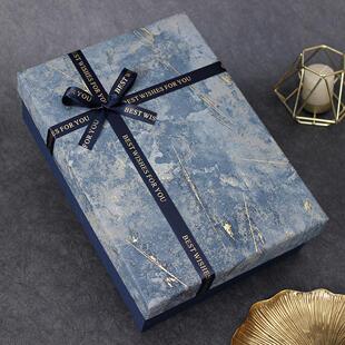 轻奢商务包装盒高级感礼物盒子送男生礼品盒大号生日礼盒空盒定制