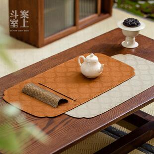 高端宫廷茶桌几商务酒店家用布艺茶垫 全棉干泡席小尺寸茶席中式