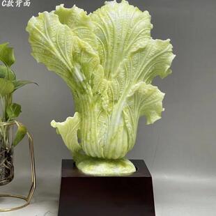 白菜花瓶摆件开花白菜客厅电视柜酒柜玄关家居装饰品乔迁新居礼品
