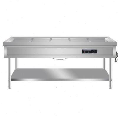 保温售饭台商用不锈钢电加热台式快餐保温台保温快餐车摆摊恒温台