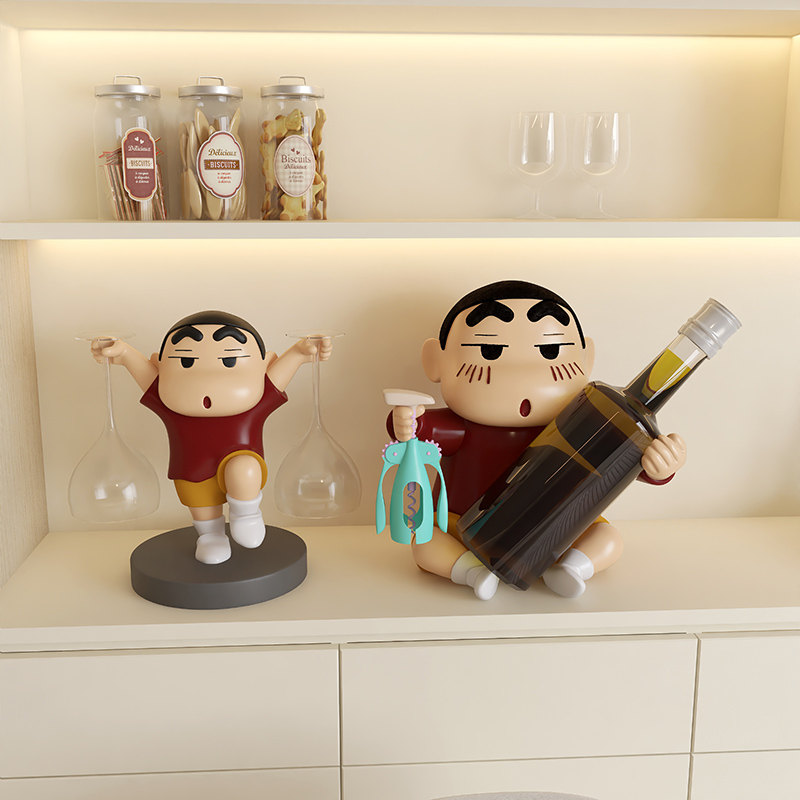 2024新款小新红酒架装饰摆件酒柜组合轻奢客厅餐边W柜酒托杯架高