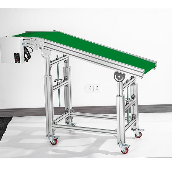 流水线传送机输送带注塑机传送带皮带小型防滑上料爬坡漏斗输送机