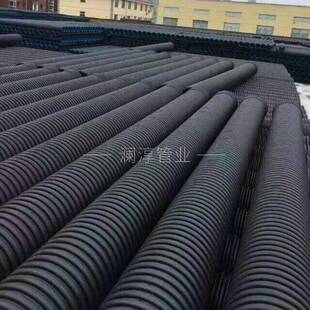 工厂直销SN8hdpe双壁波纹管dn300市政排污塑料排水管