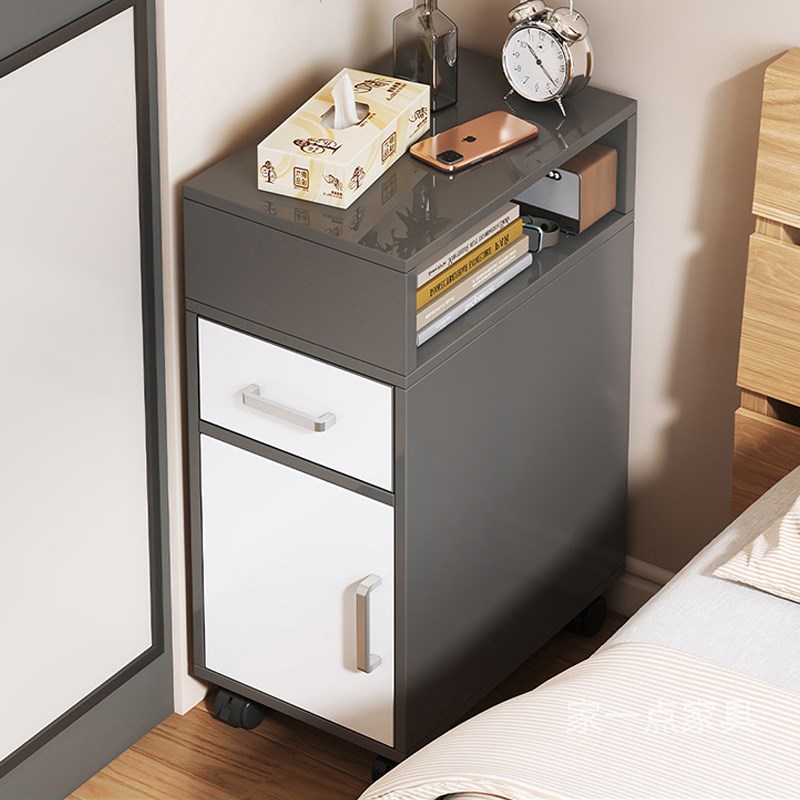 20/25/30cm宽迷你小型窄缝床头柜角落超窄边角小柜子床边柜DJ933