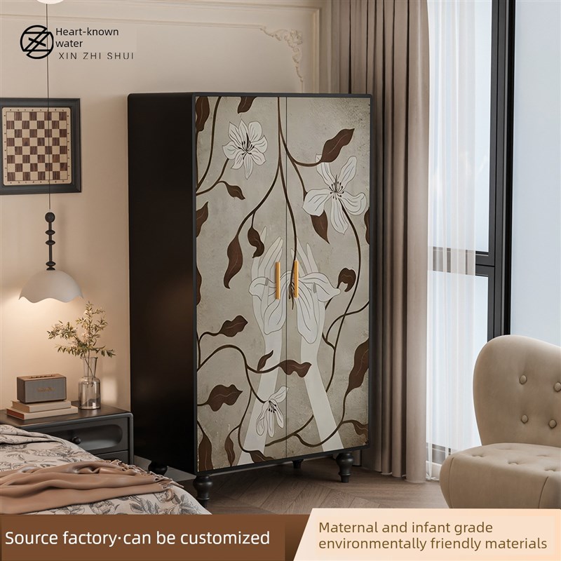 心知水法式实木衣柜中古风家用儿童衣柜20新款爆款宝宝定制衣柜