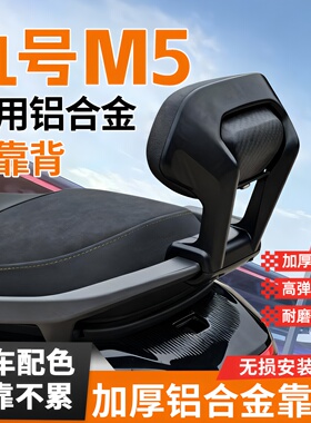 适用九号M5铝合金后靠背后尾架9号电动车靠背支架护腰靠垫改装件