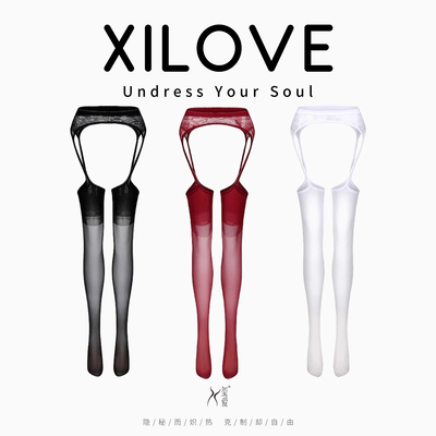 情趣丝袜女性感床上挑逗开档免脱诱惑超薄激情火辣蕾丝吊带一体袜