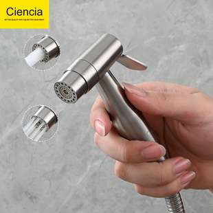 304不锈钢增压冷热马桶喷枪套装双出水冲洗器净身妇洗器喷头配件